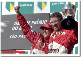 Brawn with Schumacher